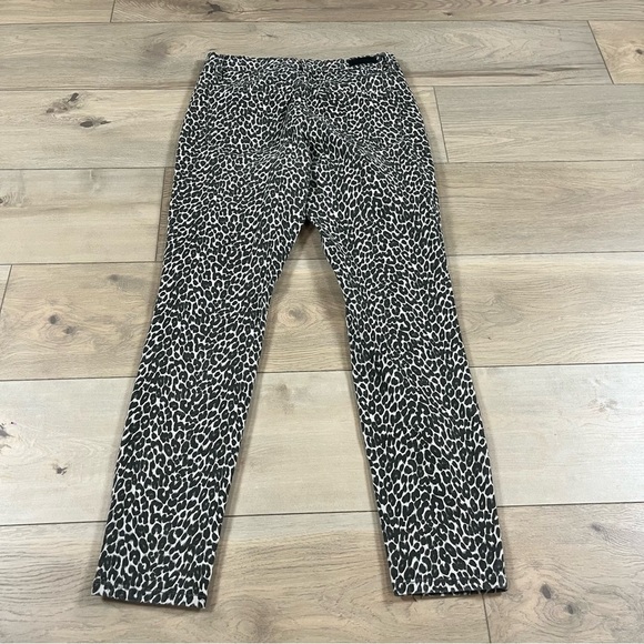 Nicole Miller Soho High Rise Skinny Leopard Cheetah Print Women's Jeans - Picture 10 of 14